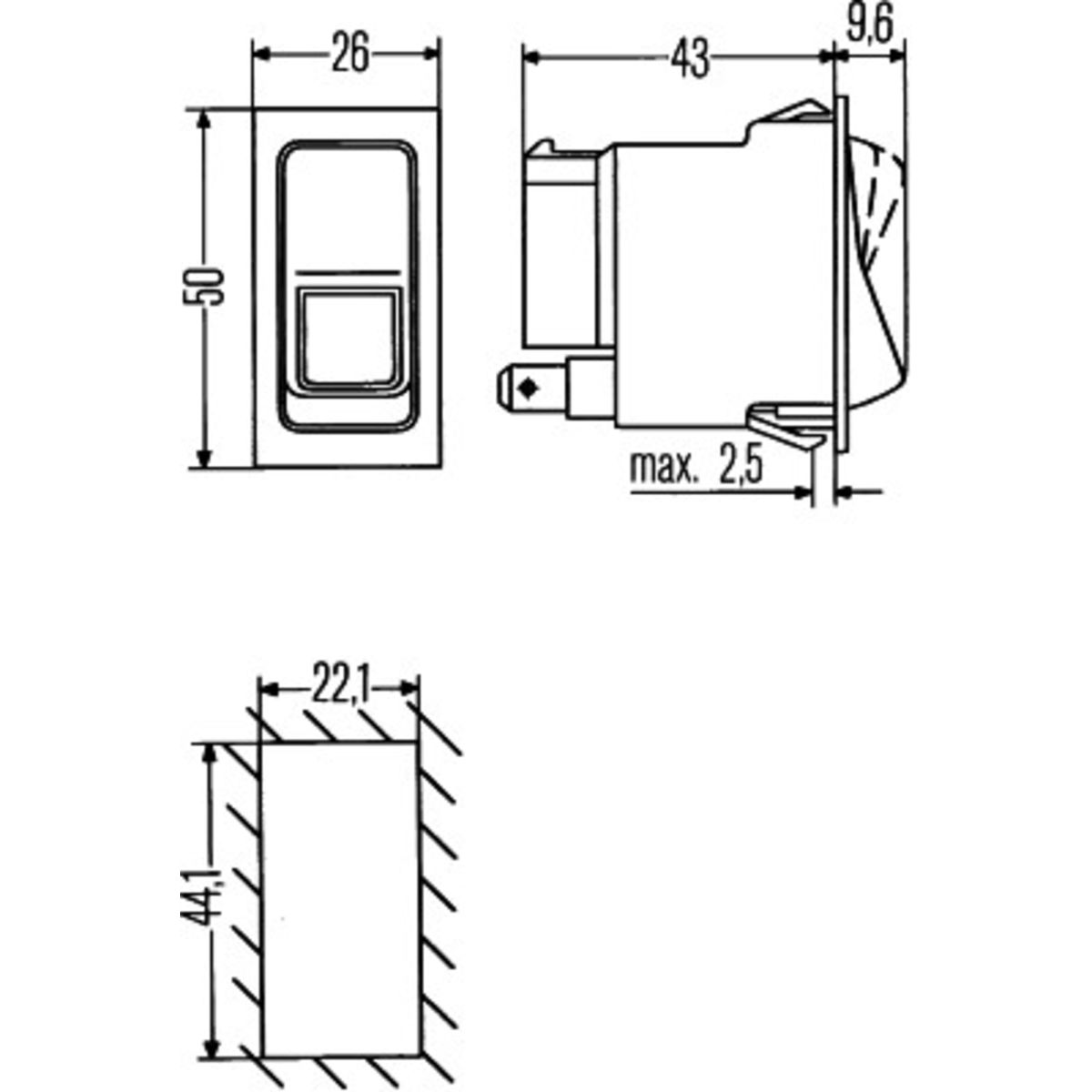 Kytkin HELLA 6FH 004 570-571