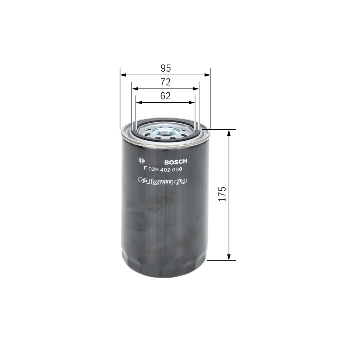 Polttoainesuodatin BOSCH F 026 402 030