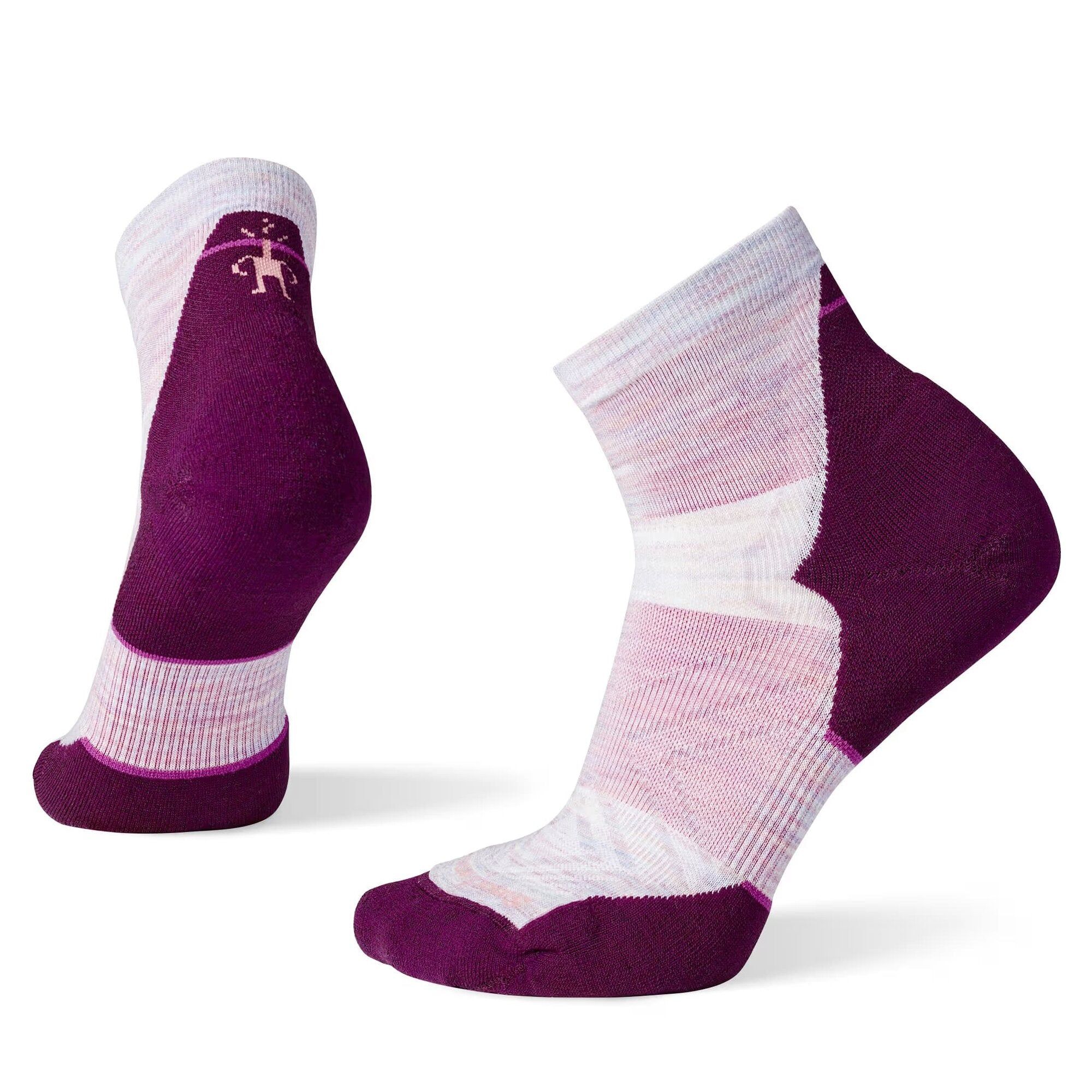 Smartwool Run Targeted Cushion Ankle Wool Socks K. S 34-37 Violetti Naiset