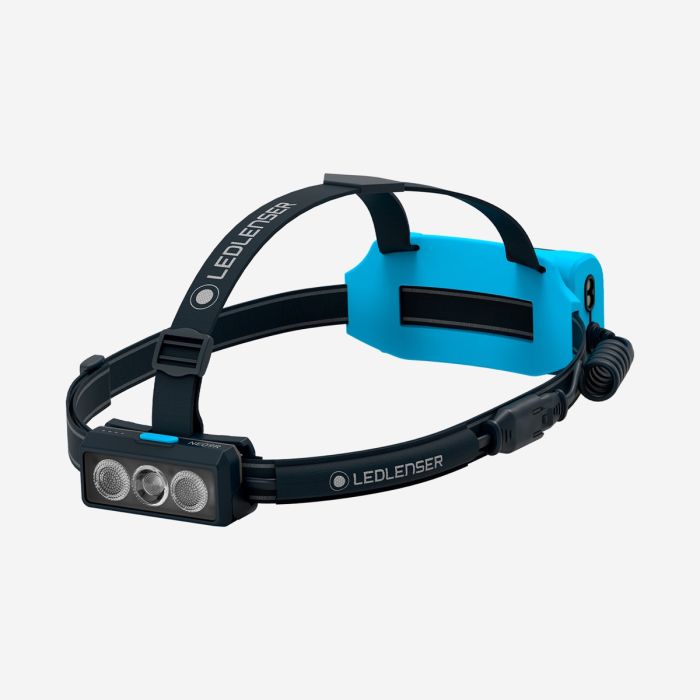Ledlenser NEO9R otsalamppu, sininen - Tehokas valoteho juoksuun ja ulkoiluun, erinomainen näkyvyys pimeässä