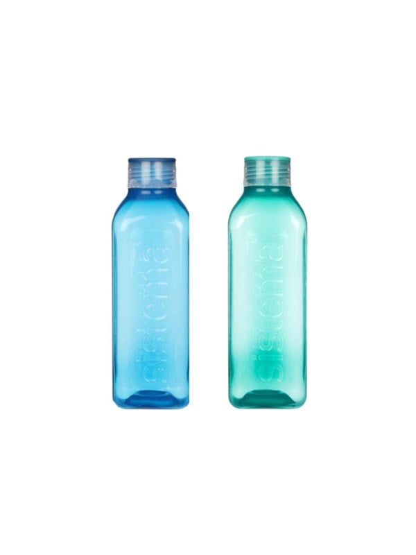 Sistema 1L Square Bottle 2-pack