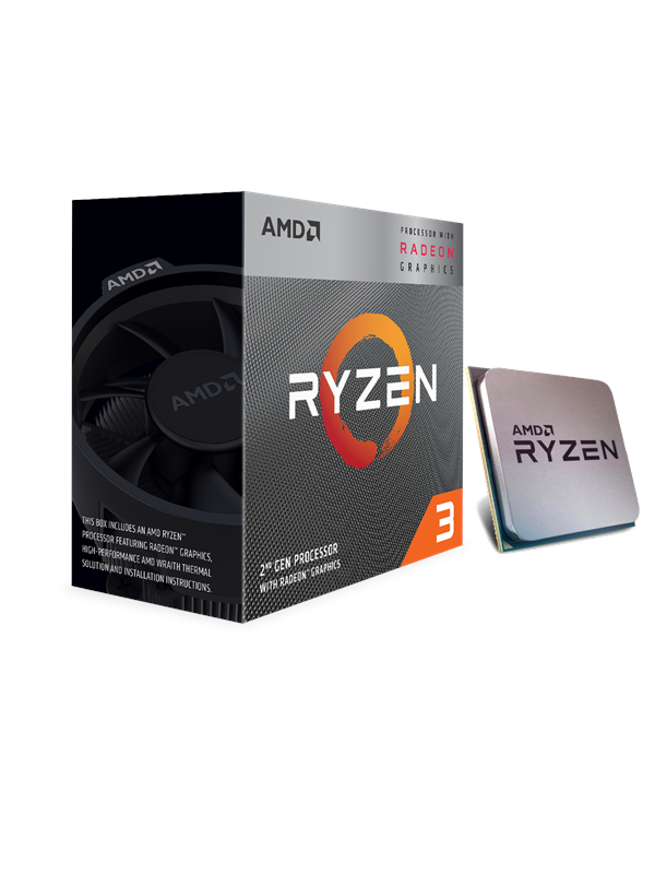 AMD Ryzen 3 3200G - 3,6 GHz - 4 ydintä - 4 tråde - 4 MB välimuisti - Socket AM4 - Laatikko - Laatikko