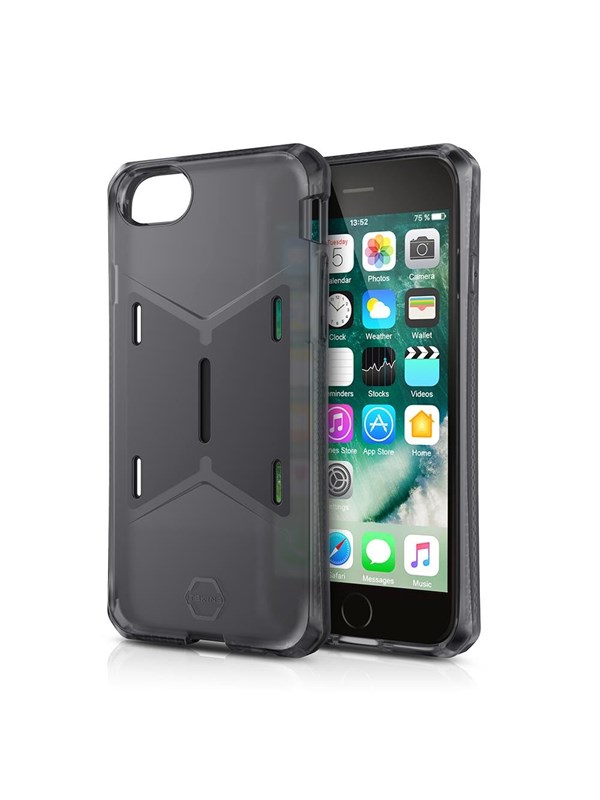 ITSKINS MAGNETA MOUNT cover til iPhone 8 / 7 / 6s / 6® + mobilholder til bilen. Sort