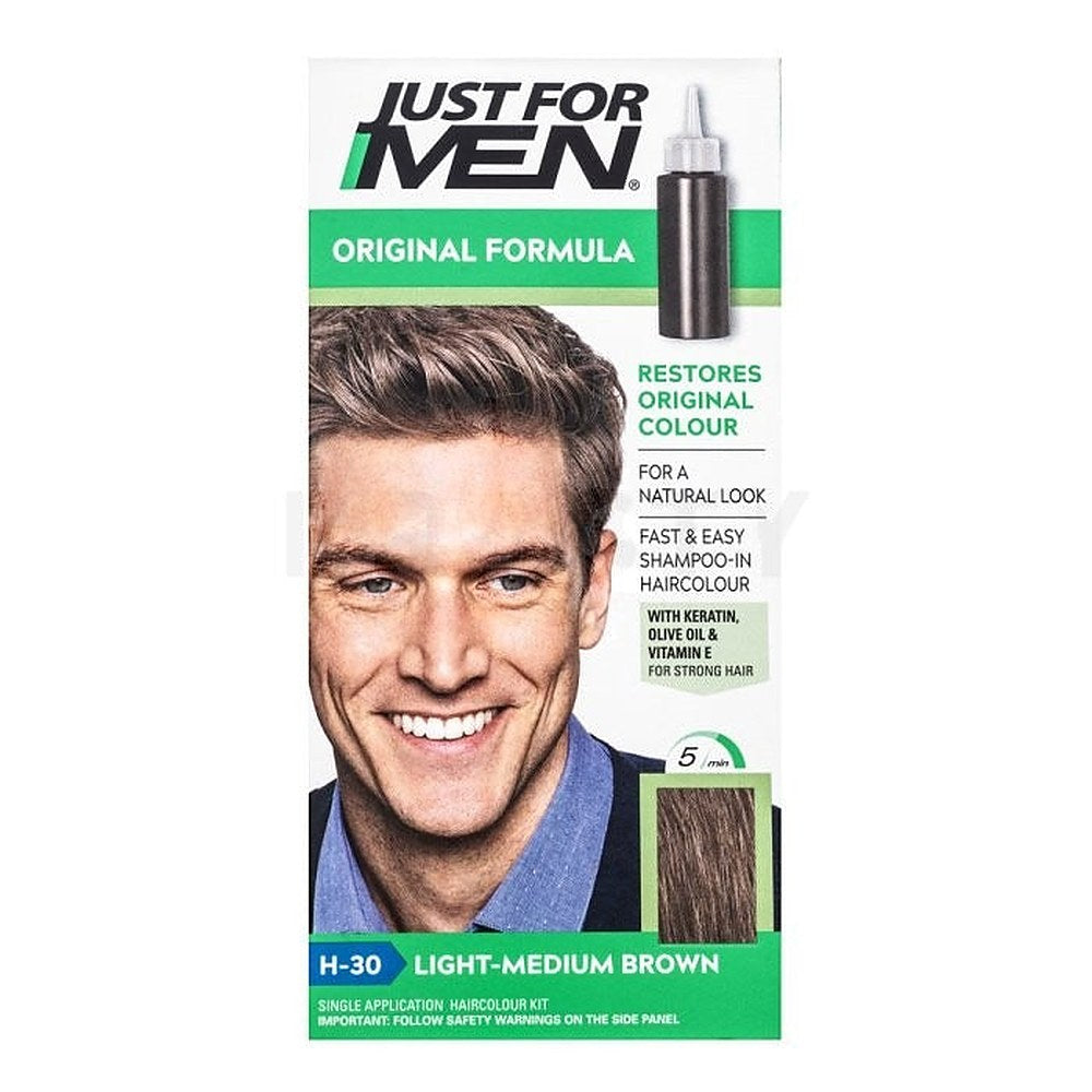 Just For Men Shampoo-in Haircolour H30 Castano Medio Chiaro 66 ml — Colorante per capelli