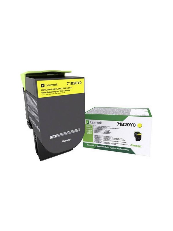 Lexmark Värikasetti Keltainen 2.3k - Cs/cx317/417/517 Return