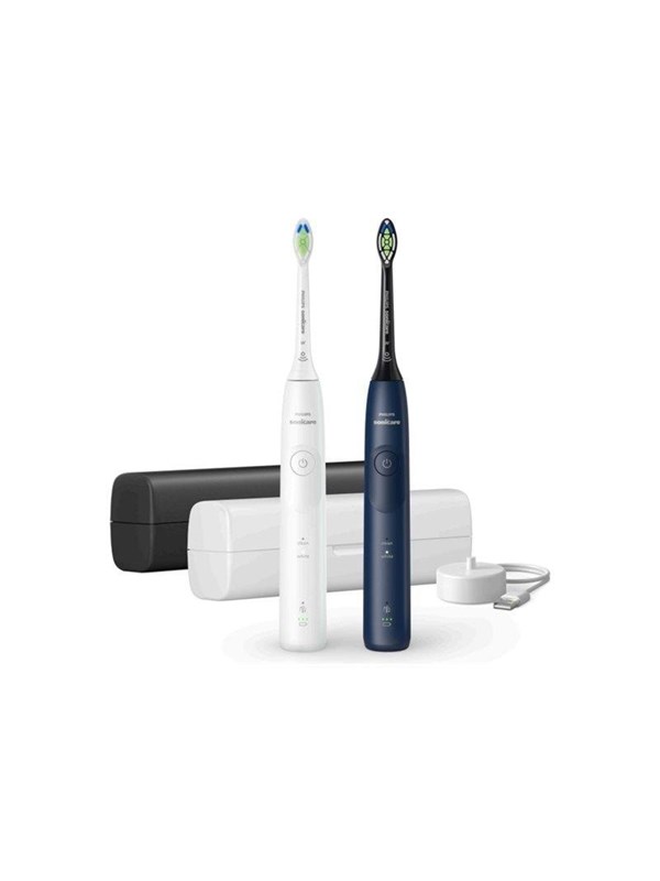 Philips Sonicare 5500 HX7119/01 -sähköhammasharja, 2 kpl, valkoinen/tummansininen