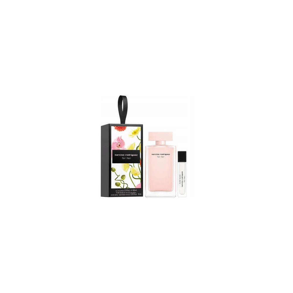 Narciso rodriguez Narciso Rodriguez for Her lahjaidea eau de parfum 100 ml ja Pure Musc eau de parfum 10 ml miniatyyri - 100 ml