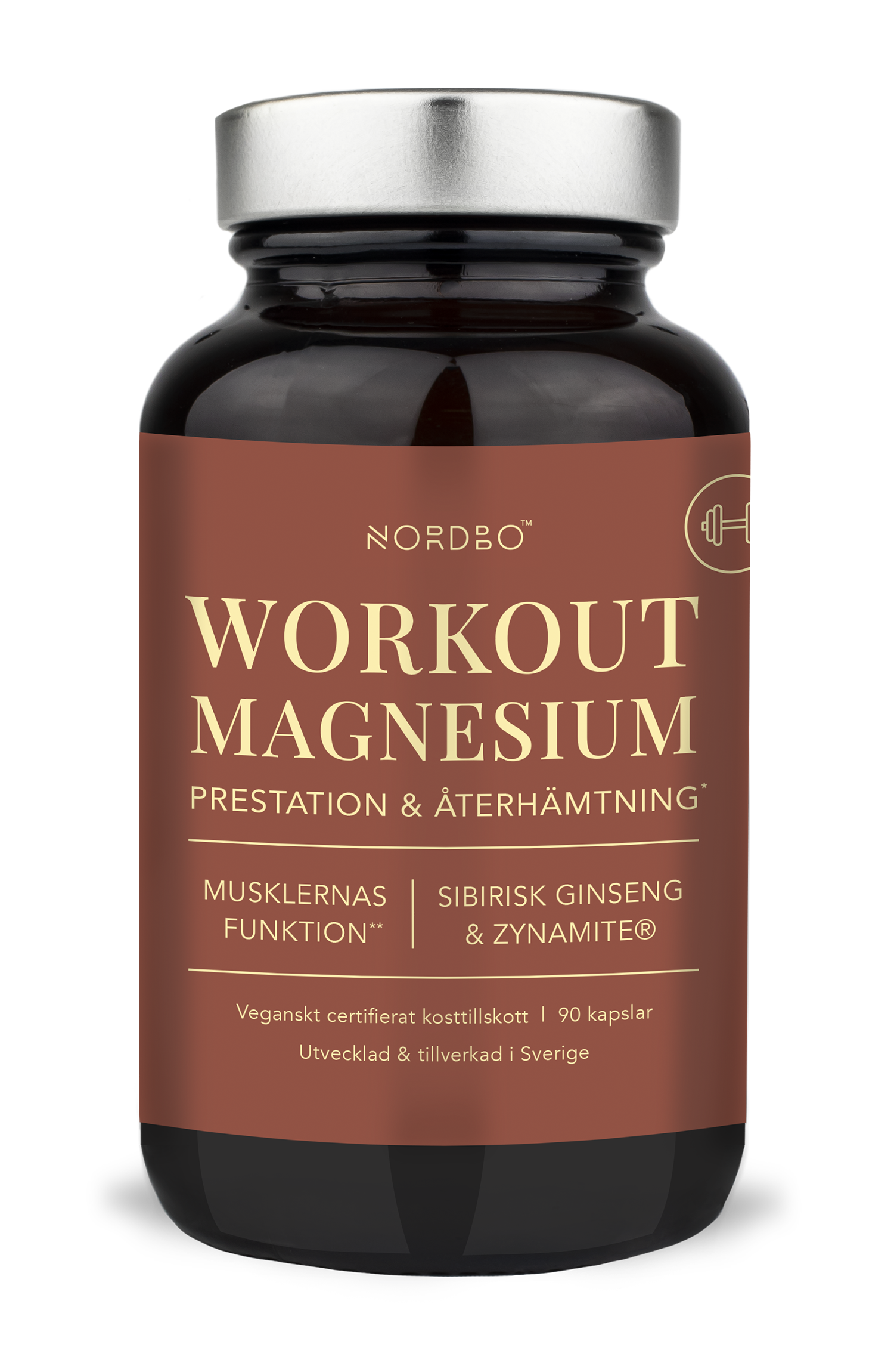 Nordbo Workout Magnesium 90 kaps