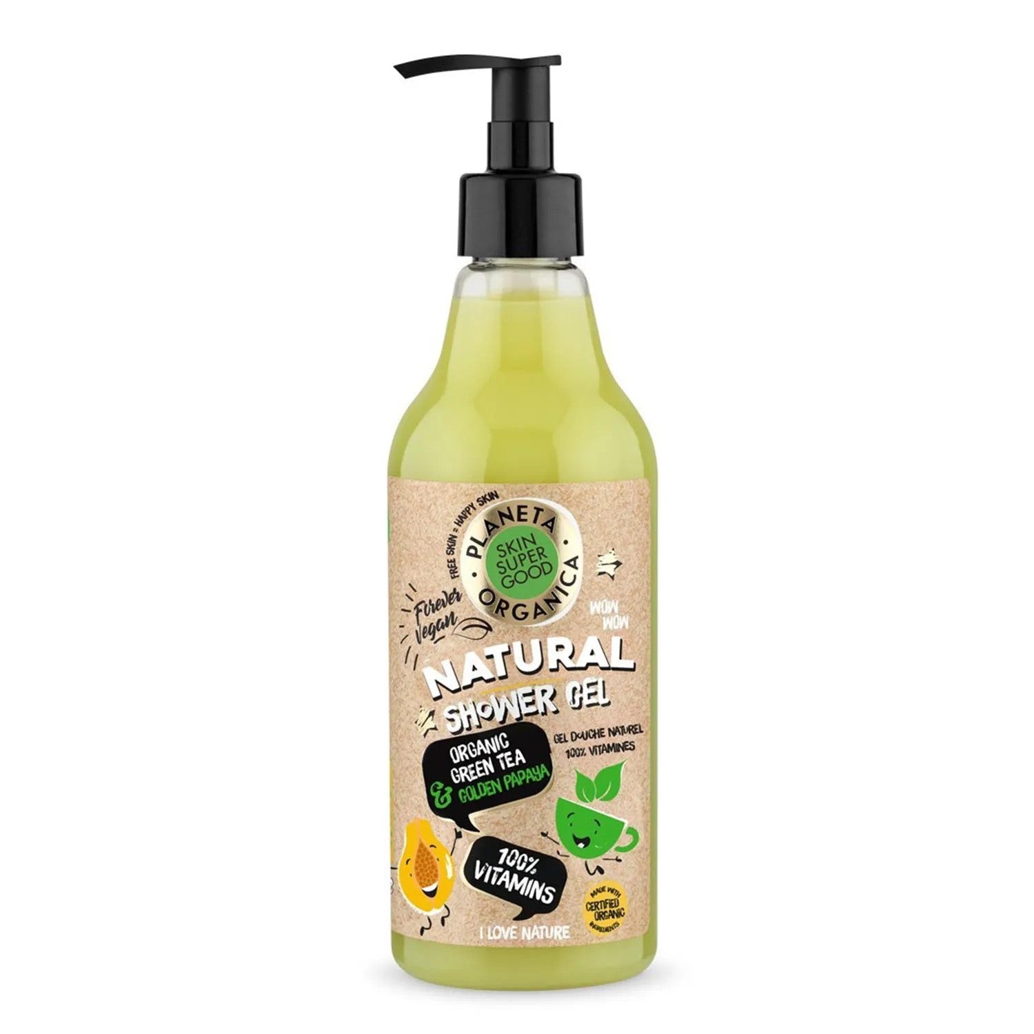 Natura Siberica Skin Super Good Bath Gel naturale 100 vitamiinia 500 ml