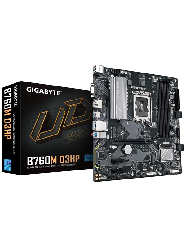 GIGABYTE B760M D3HP Emolevy - Intel B760 - Intel LGA1700 - DDR5 RAM - Micro-ATX