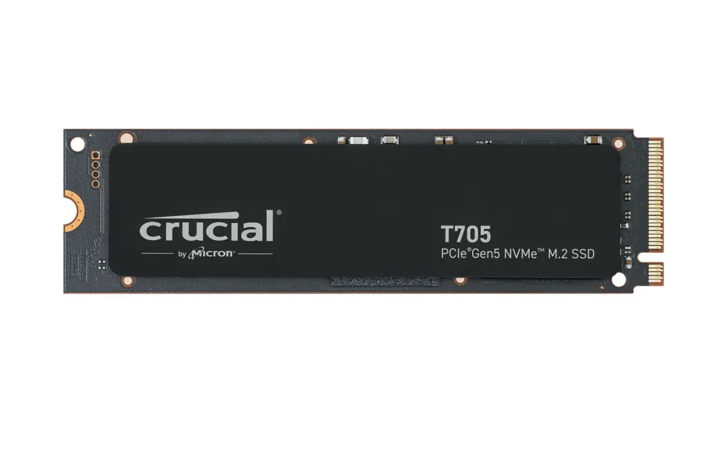 Crucial T705 - SSD - krypteret - 1 TB - sisäinen - M.2 2280 - PCI Express 5.0 (NVMe) - TCG Opal-salaus 2.01