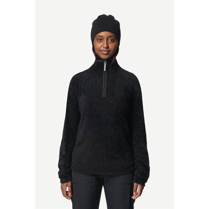 Houdini W's Lykan Half Zip True Black - XL