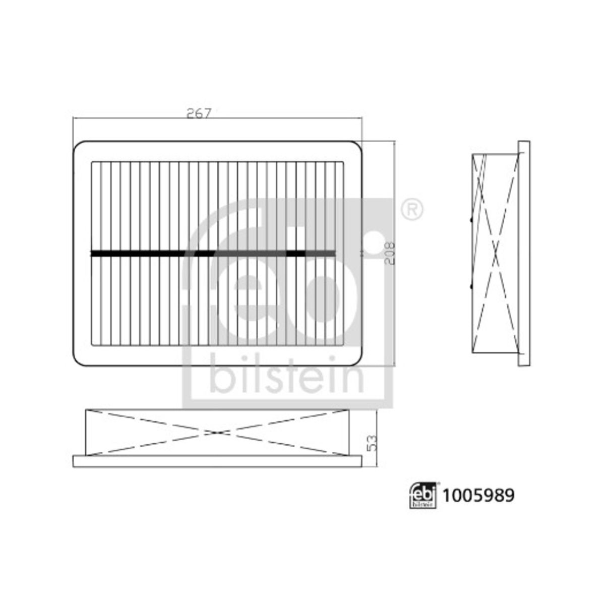Ilmansuodatin FEBI BILSTEIN 1005989