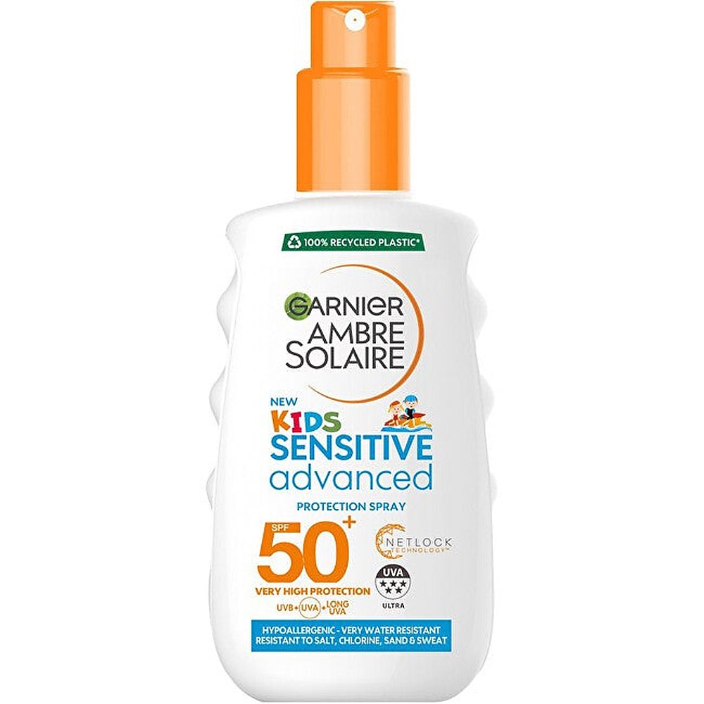 Garnier Suojasuihke lapsille herkälle iholle Spf 50+ Ambre Solaire (Suojasuihke) 150 ml