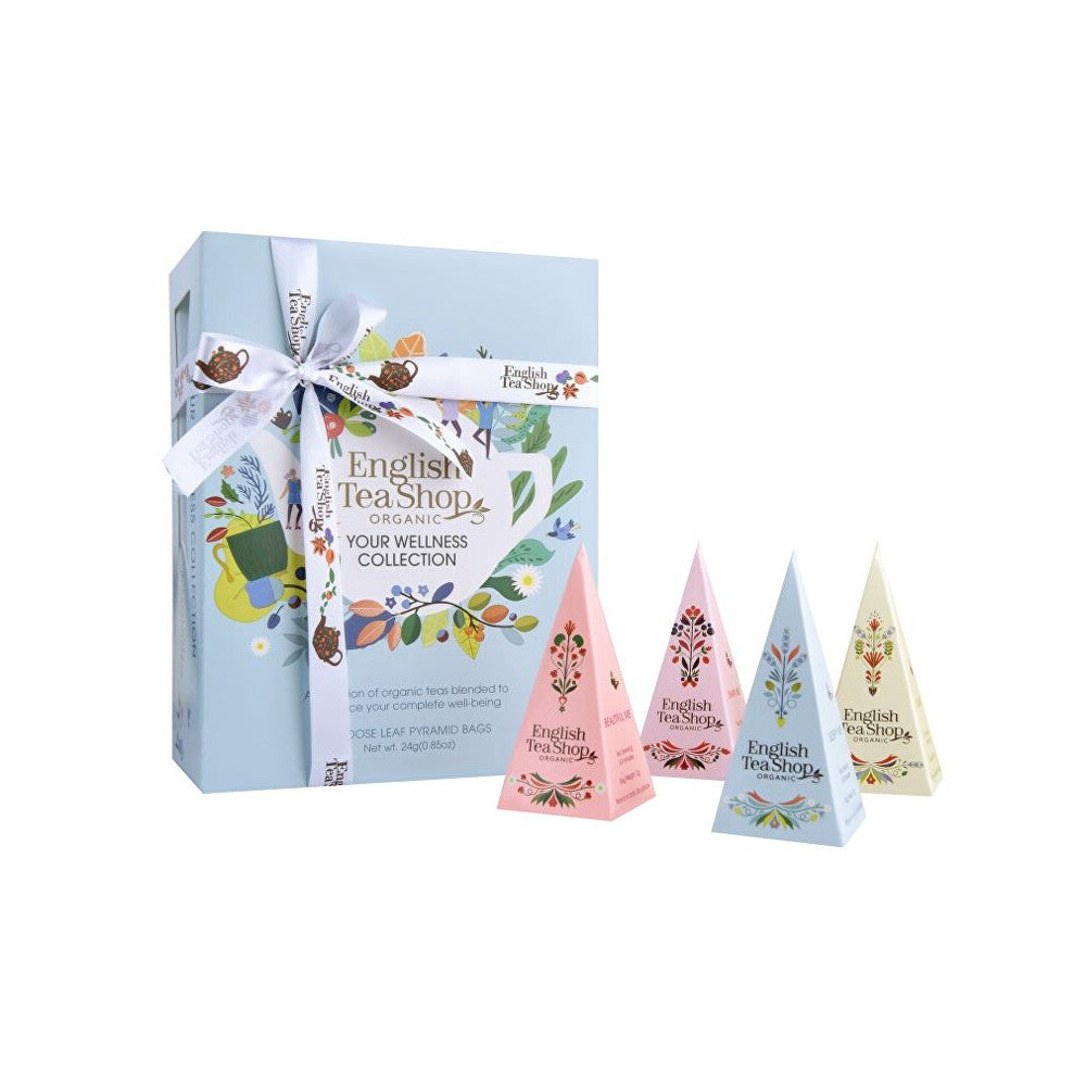 English tea shop Your Wellness Blue BIO 12 Pyramids -lahjakokoelma