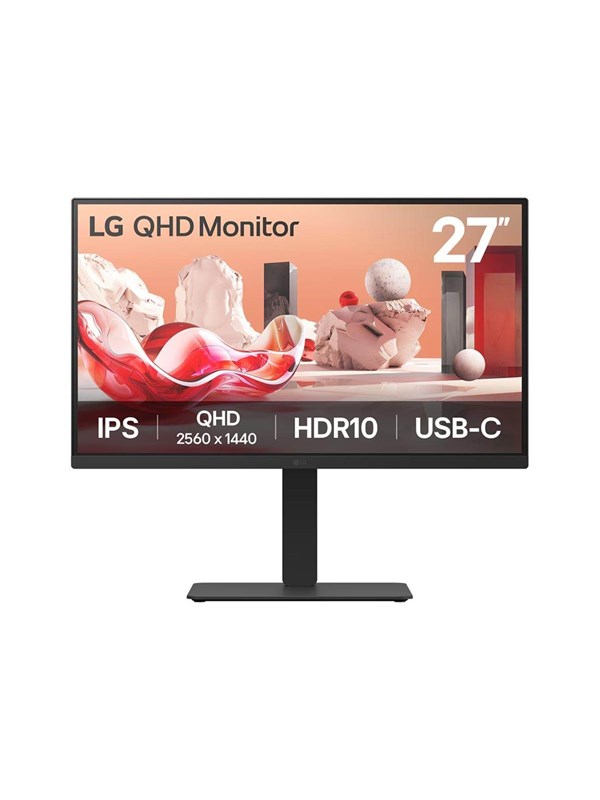 LG 27BA75QB 27" QHD, IPS -näyttö, USB-C hub, KVM switch
