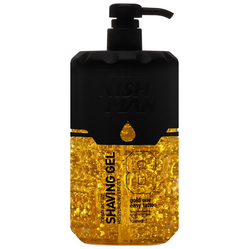 Nishman Shaving Gel 8 Fresh Active Gold One Easy Tattoo 1000 ml