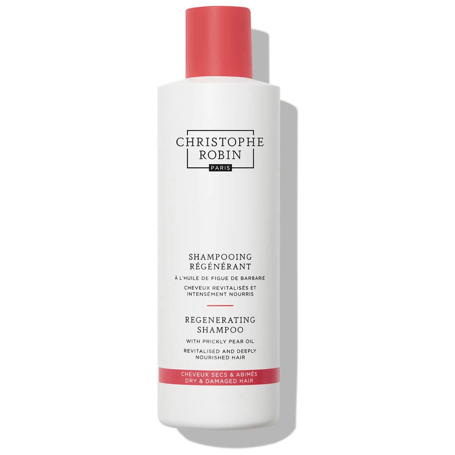Christophe Robin, Uudistava, viikunaopuntiaöljyä sisältävä hiusshampoo, 250 ml