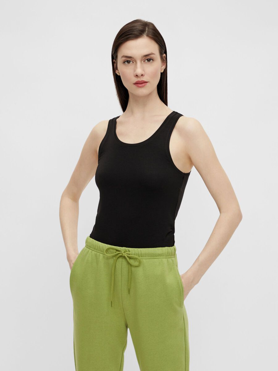 Pieces Naisten Toppi PCSIRENE TANK TOP Black