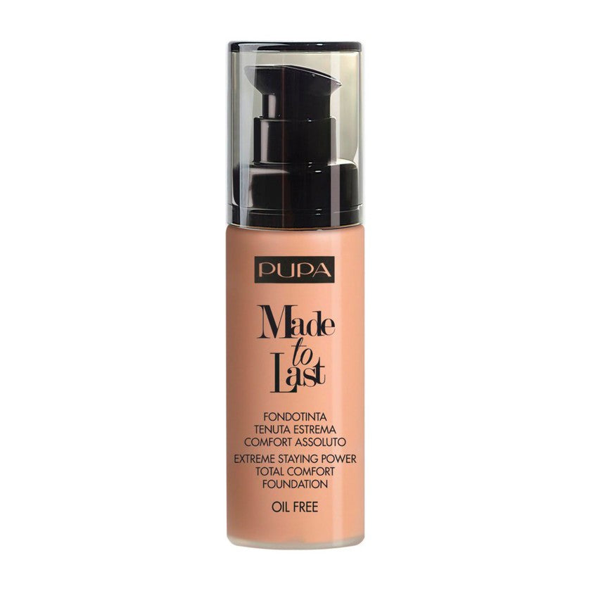 Pupa pitkäkestoinen meikkivoide SPF 10 Made to Last (Total Comfort Foundation) 30ml 030 Natural Beige