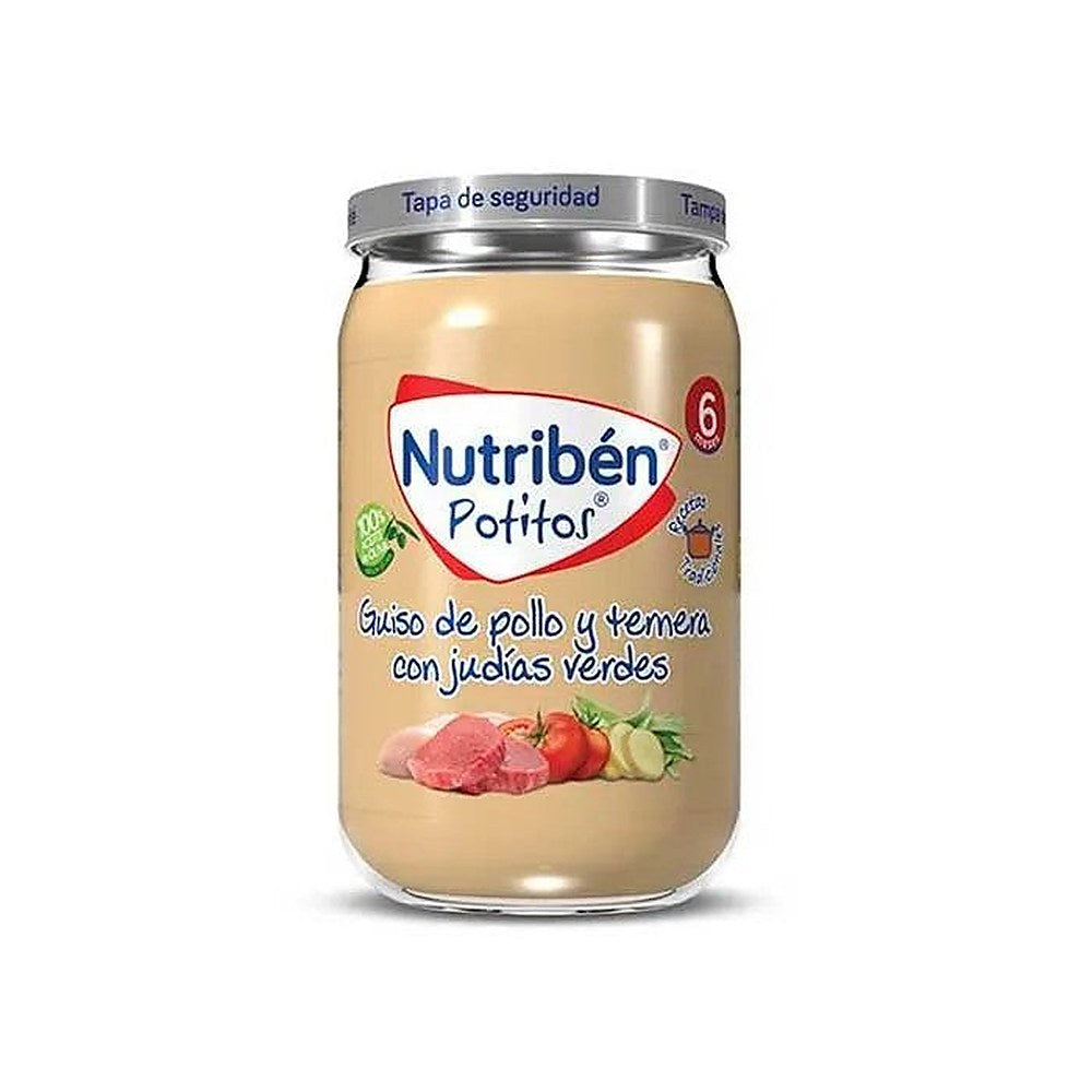 Nutribén Potito Kana, naudanliha ja vihreät pavut 235g