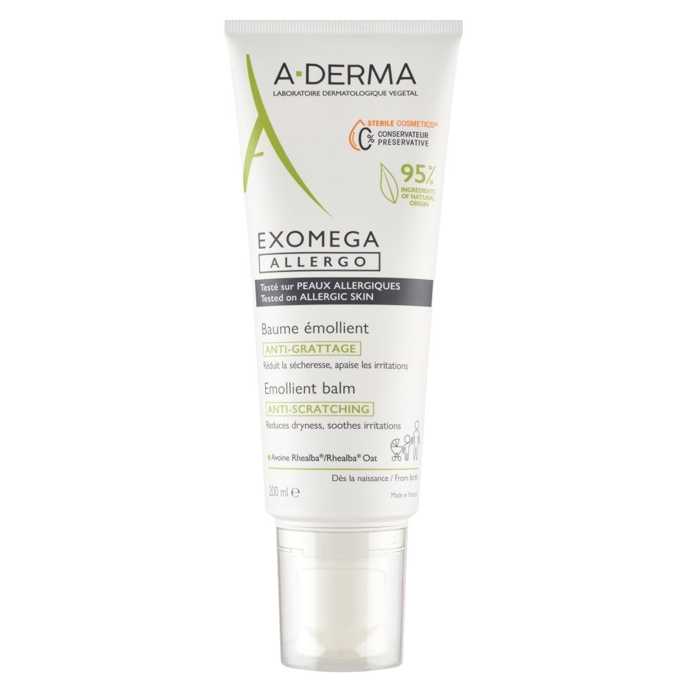 TO-Derma Exomega Allergo pehmittävä naarmuuntumista estävä balsami allergiselle iholle 200 ml