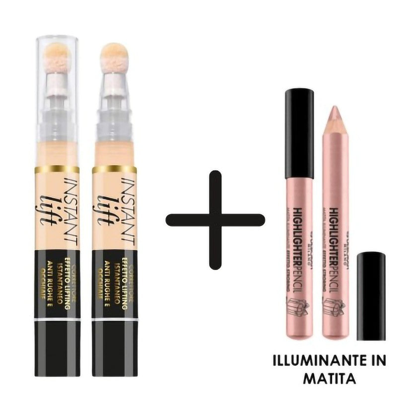 Deborah Instant Lift -peitevoide + korostusväri N.3.2 Vanilla