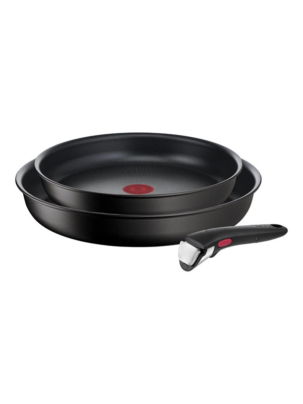 Tefal Ingenio Eco Resist L39791, Paistinpannusetti, Musta, Alumiini, Titaani, Musta, Lämpöpiste