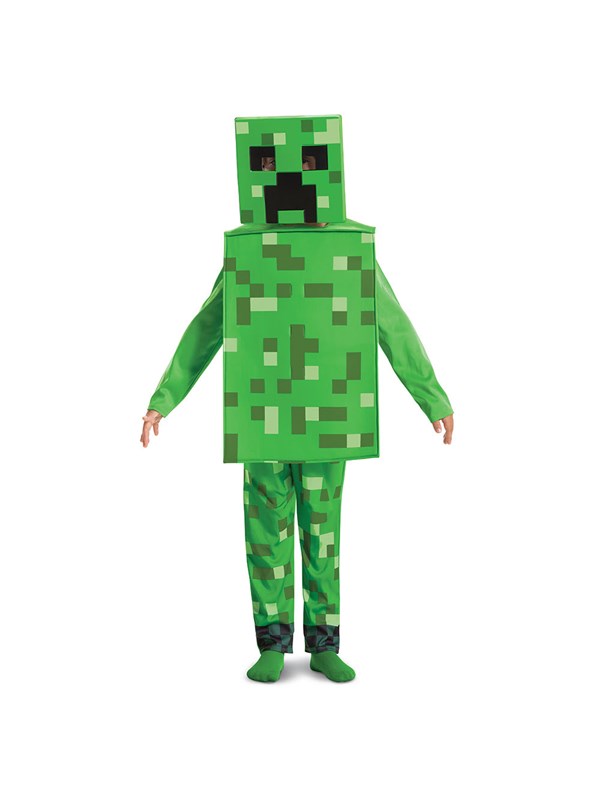 Disguise Minecraft Creeper Fancy -asu, 7-8 v, 127-136 cm