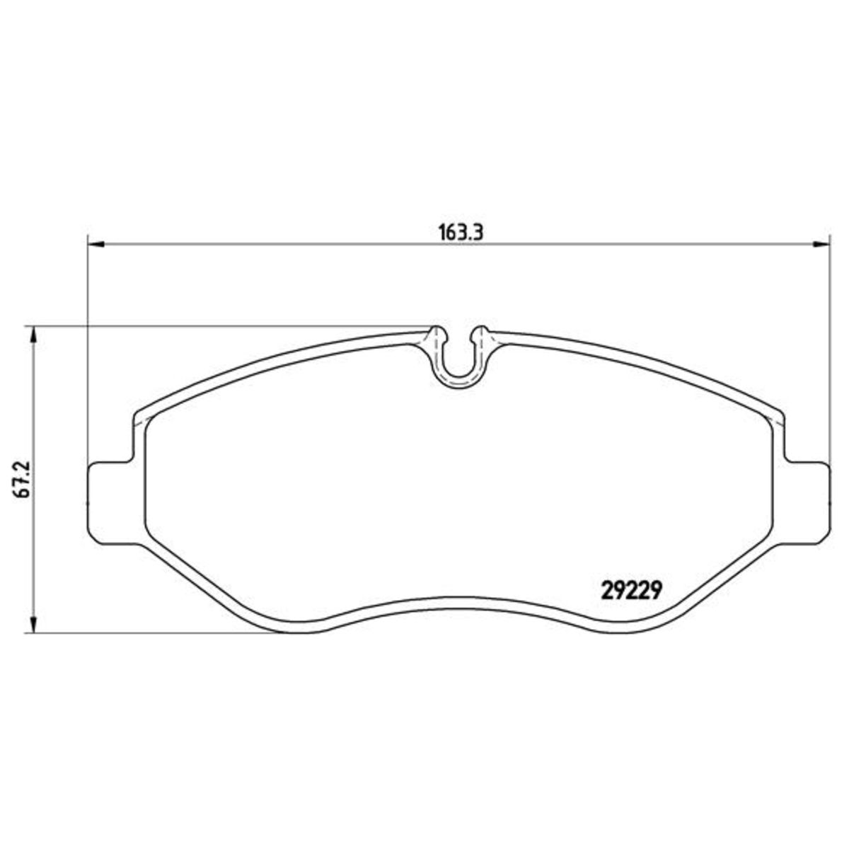 Jarrupalat, levyjarru BREMBO P A6 026