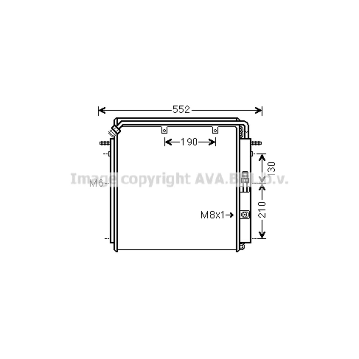 Lauhdutin, ilmastointilaite HIGHWAY AUTOMOTIVE DZ5023
