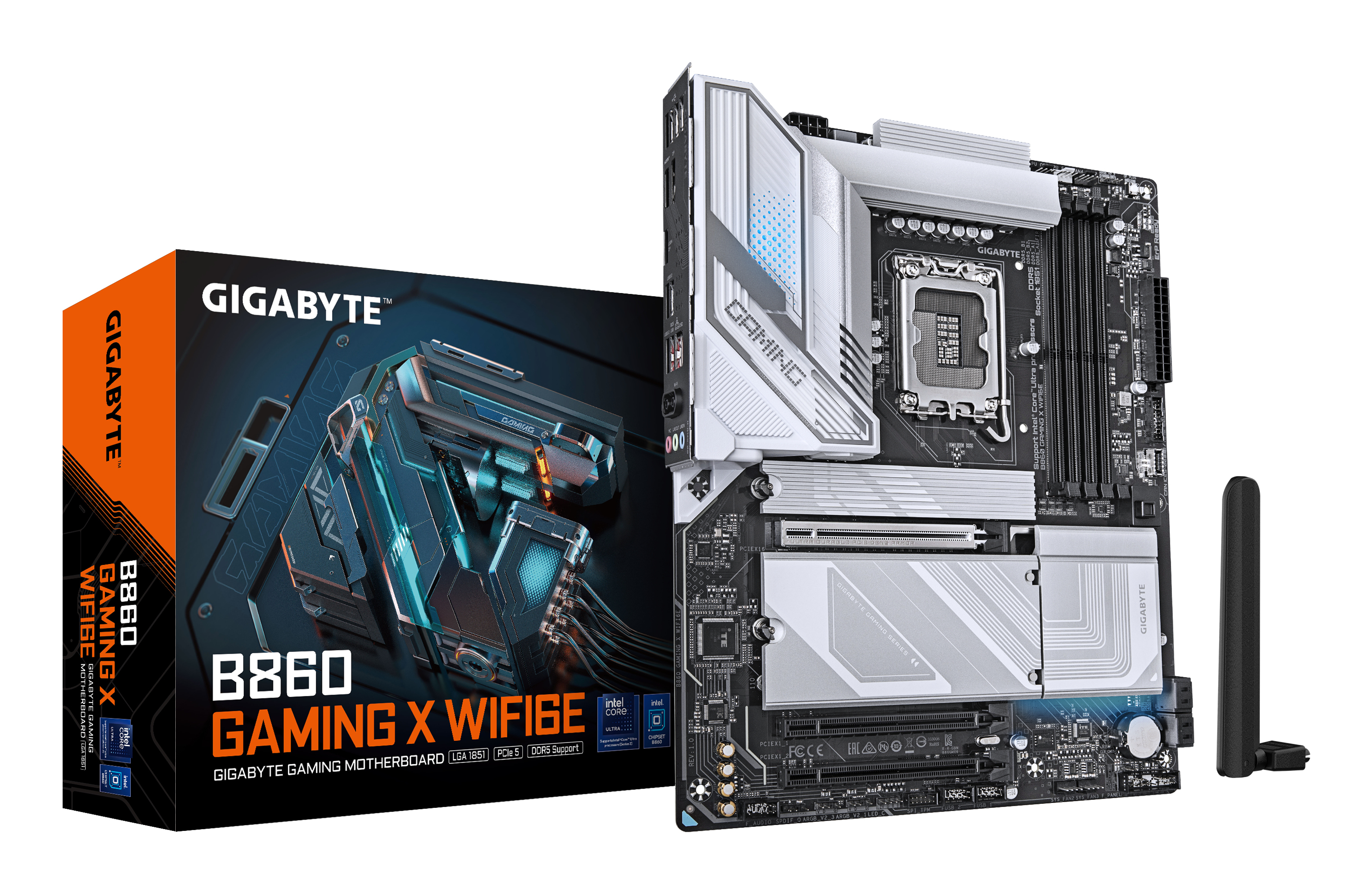 GIGABYTE B860 GAMING X WIFI6E Emolevy - Intel B860 - Intel LGA1851 - DDR5 RAM - ATX