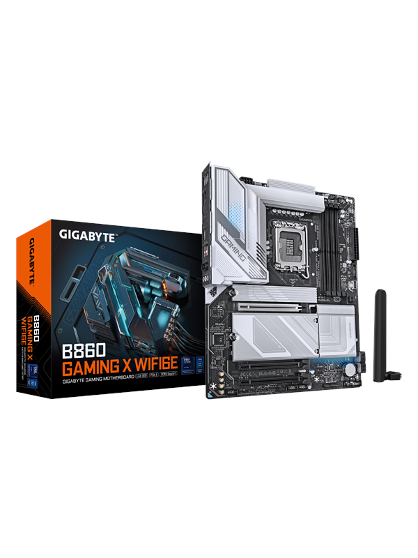 GIGABYTE B860 GAMING X WIFI6E Emolevy - Intel B860 - Intel LGA1851 - DDR5 RAM - ATX