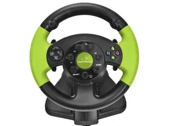 Esperanza Steering Wheel High Octane XBOX Edition - Wired Steering wheel & Pedal set - Microsoft Xbox 360