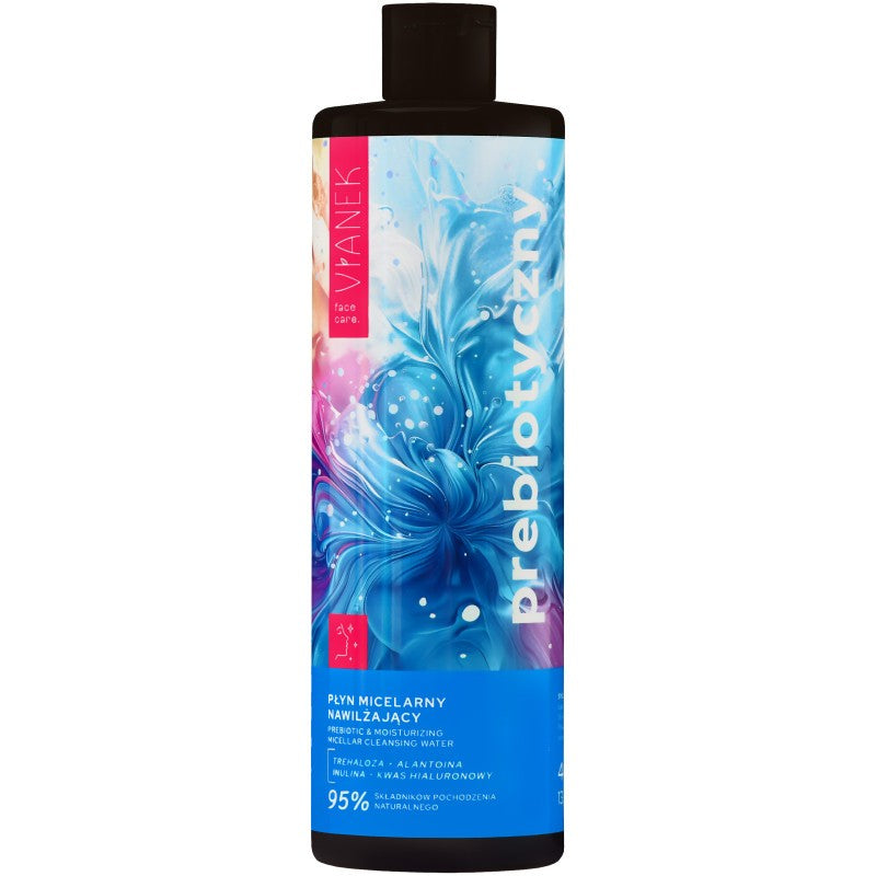 Vianek Prebioottinen misellivesi - kosteuttava kasvojen puhdistusaine trehaloosilla 400 ml