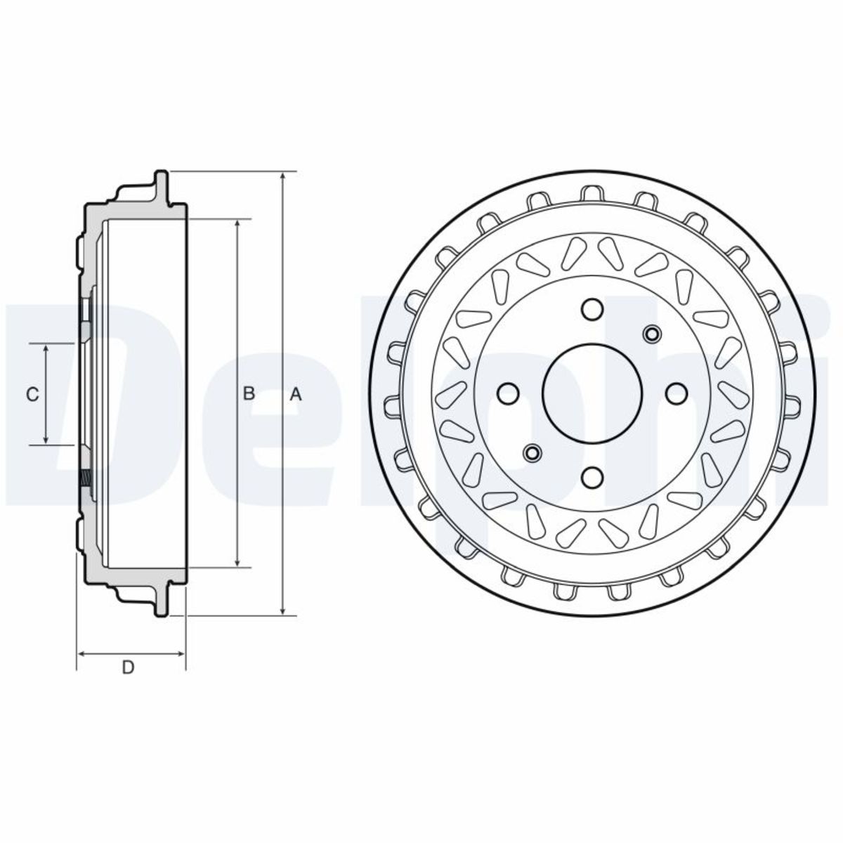 Jarrurumpu DELPHI BF663