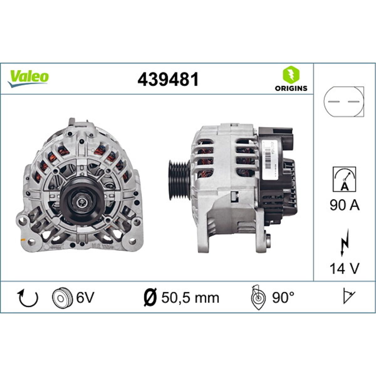 Laturi VALEO 439481