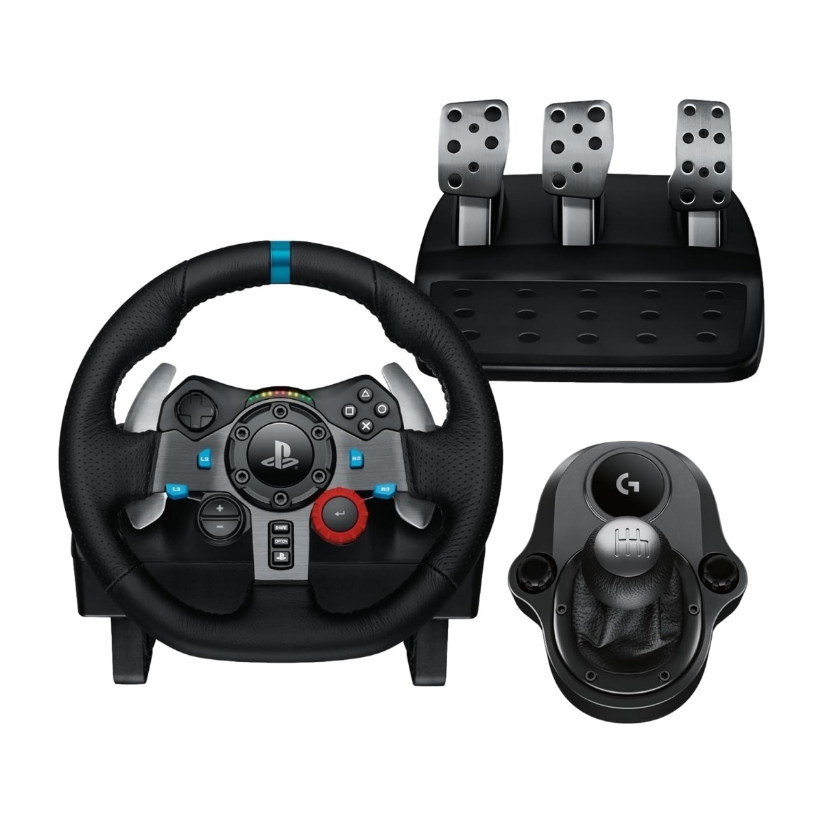 Logitech G G29 - Setti, jossa on ohjauspyörä, polkimet ja vaihdevipu