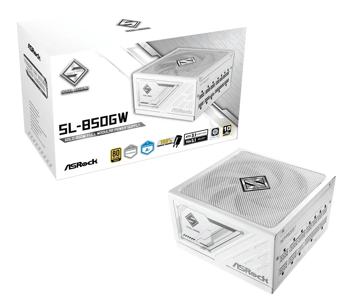 Asrock SL-850GW Steel Legend, 850 W, Ylikuumeneminen, Ylivirta, Ylikuormittaa, Ylijännite, Oikosulku, 20+4 pin ATX, 60 cm, 120,450 mm, 60 cm