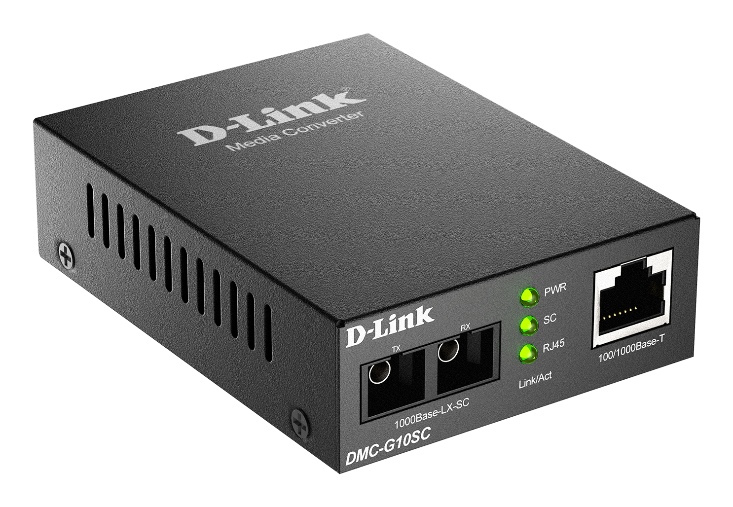 D-Link DMC-G10SC 100/1000BaseT to 1000BaseLX SC Single-mode Media Converter 10 km