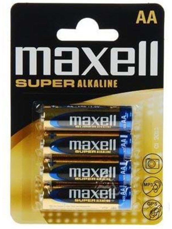 Maxell paristot AA (LR06) Super Alkaline, 1,5V, 4-pakkaus