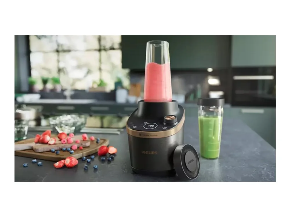 Philips Flip&Juice™ HR3770/00 Tehosekoitin mehulingolla, Pöydällä pidettävä tehosekoitin, Syke-toiminto, Jäänmurskaus, 1 m, 1500 W