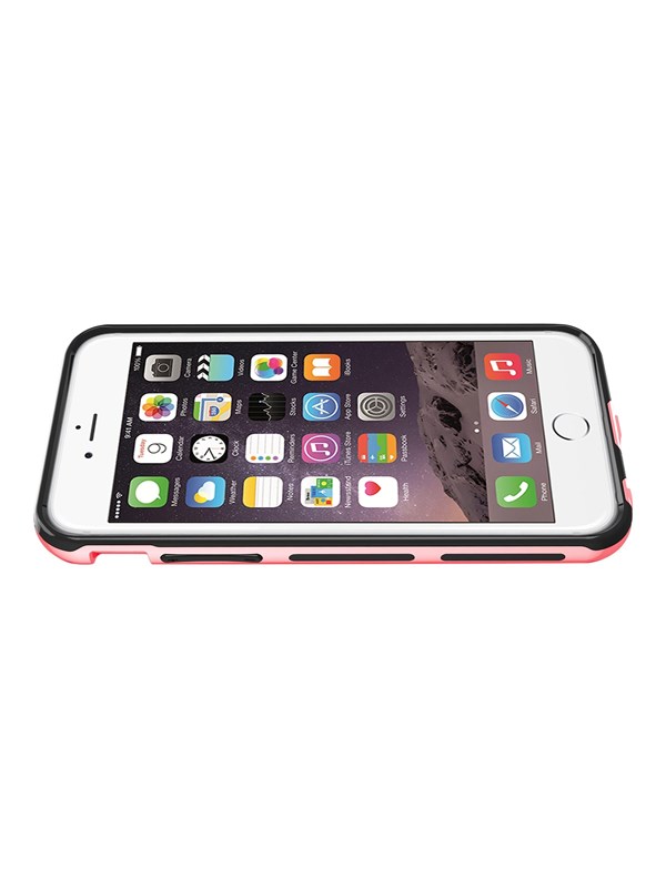 ITSKINS ITVNIP6PORPNK, Suojus, Apple, iPhone 6/6S Plus, 14 cm (5.5), Musta, Vaaleanpunainen