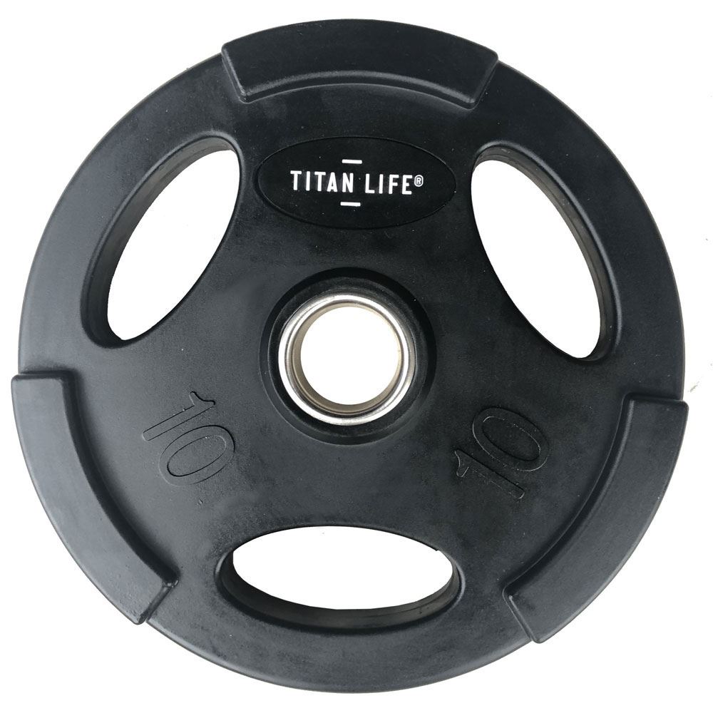 Titan LIFE Weight Disc Rubber. Ø50mm. Black, Levypainot Kumipäällyste