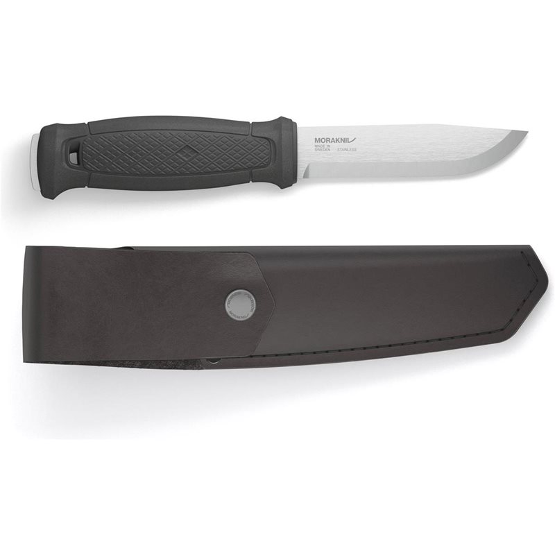 Morakniv Gansberg nahkatuppi (S), ulkoilupuukko, musta