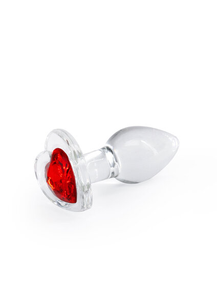 NS Novelties Crystal Desires Red Heart S Lasinen Anaalitappi