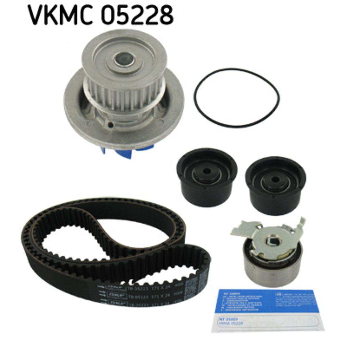 Vesipumppu + jakohihnasarja SKF VKMC 05228