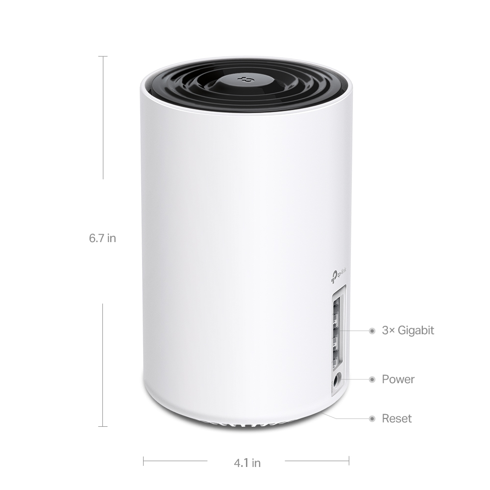 TP-Link Deco XE75 (3-PACK) AXE5400 Tri-Band Mesh Wi-Fi 6E -järjestelmä - Wireless router 802.11a/b/g/n/ac/ax (Wi-Fi 6E)