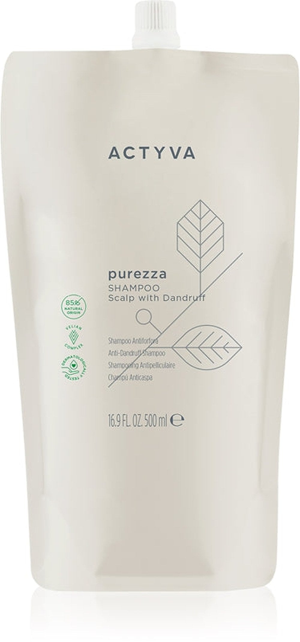 Kemon Actyva Purezza Puhdistava Shampoo Ärtyneelle Päänahalle 500ml — Shampoo