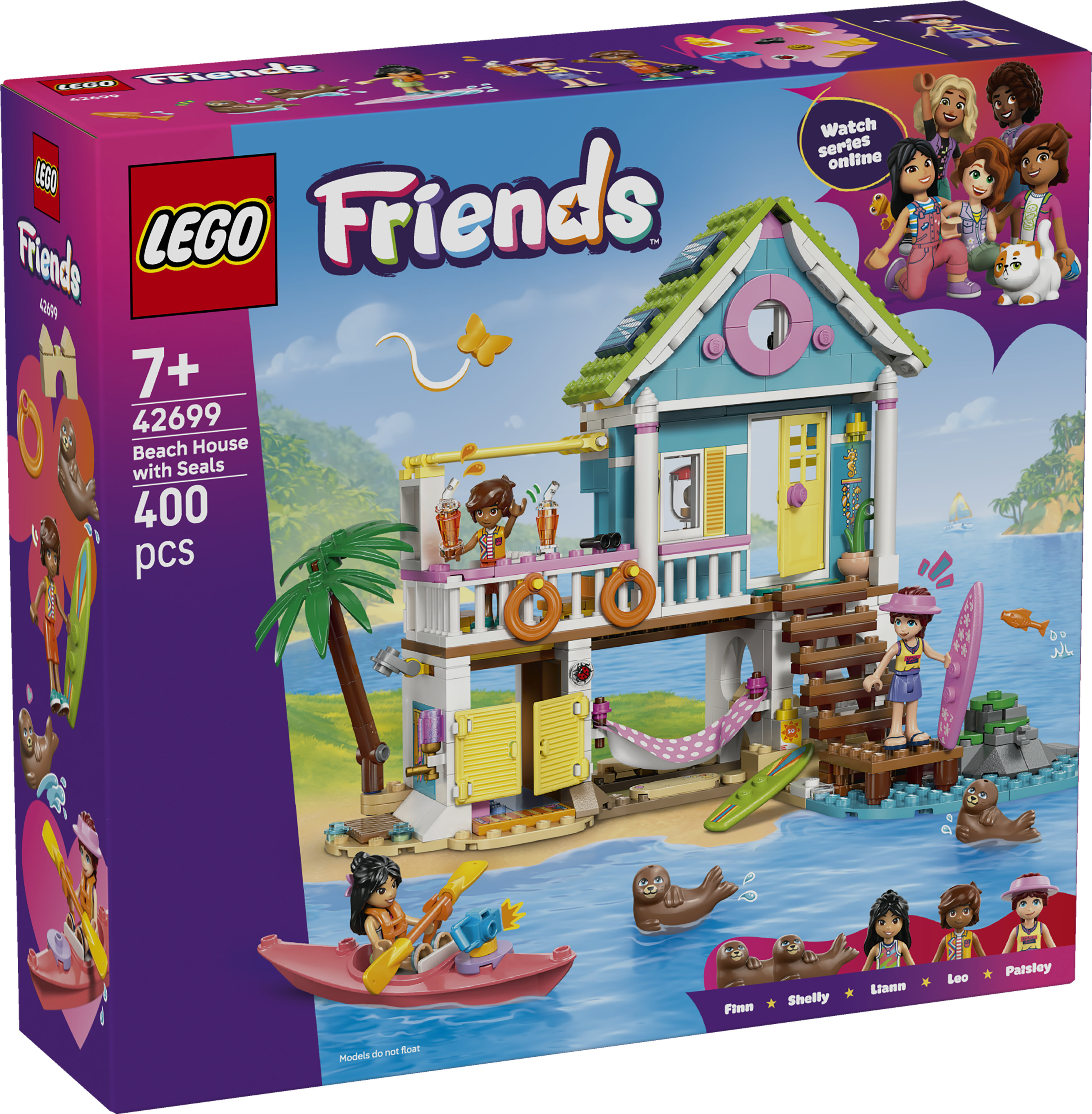LEGO Friends 42699 Rantahuvila ja hylkeet